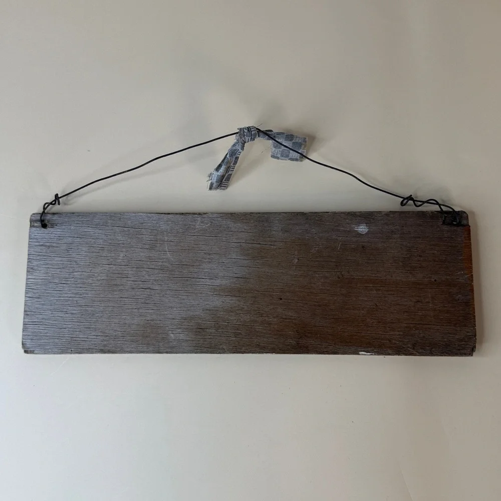 Rustic Brown and Cream Wall Sign